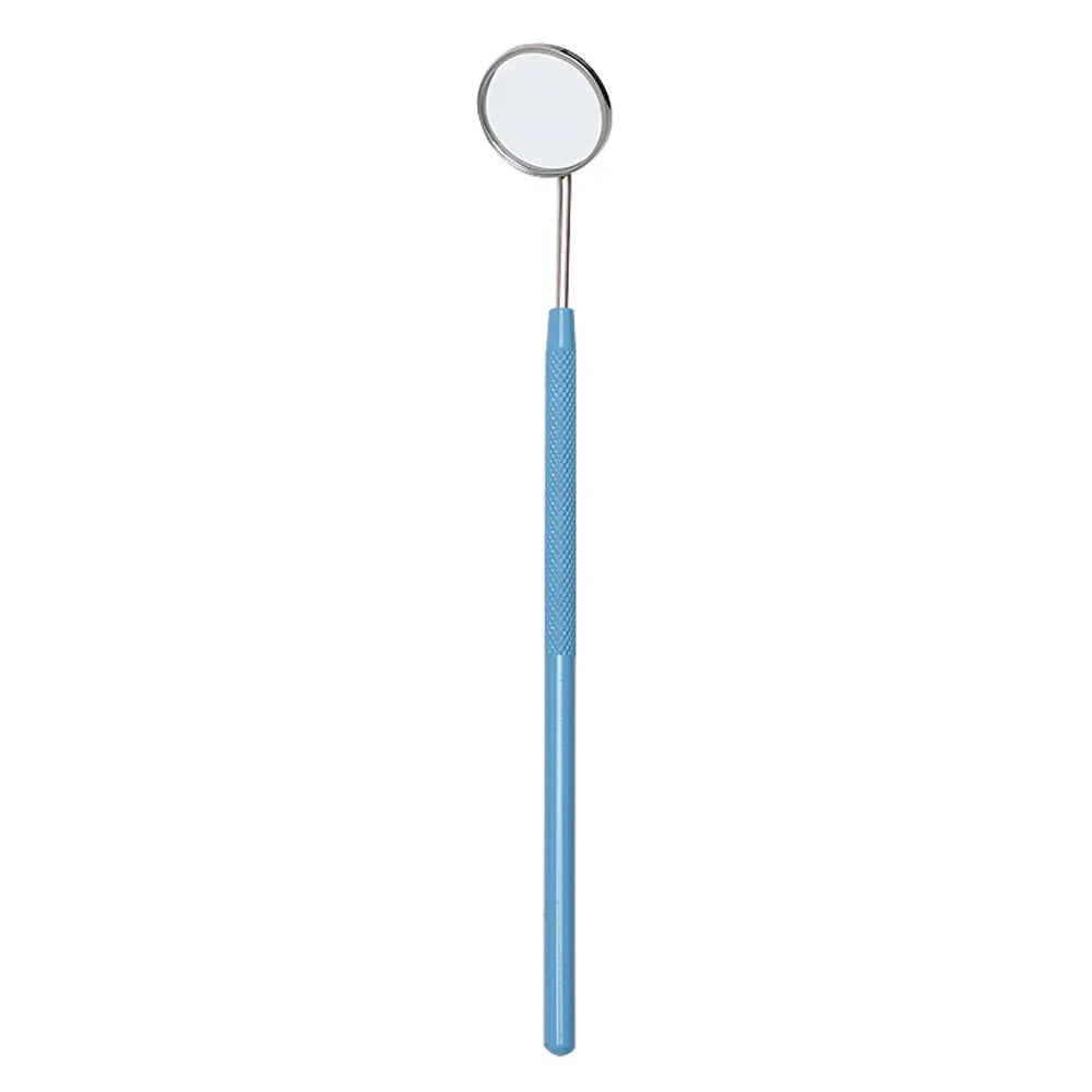 New Stainless Steel Mouth Mirror Teeth Cleaning Oral Check Dental Mirror Filling Makeup Eyelashe Extension Inspection Mirror Quake Blue Stainless Steel