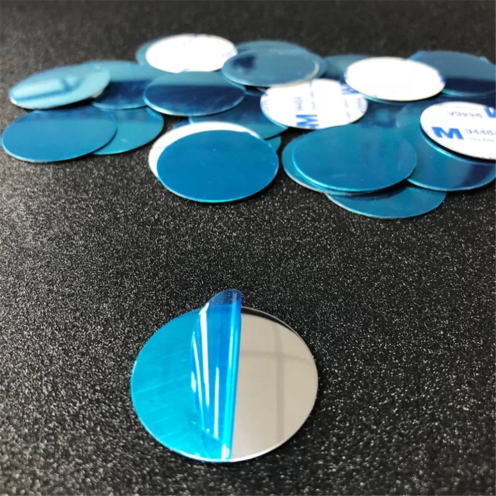 Self-adhesive Iron Sheet Sticker Metal Plate for Magnetic Car Phone Holder 1/3/5PCS Magnet Mobile Phone Stand Mount For iPhone Quake