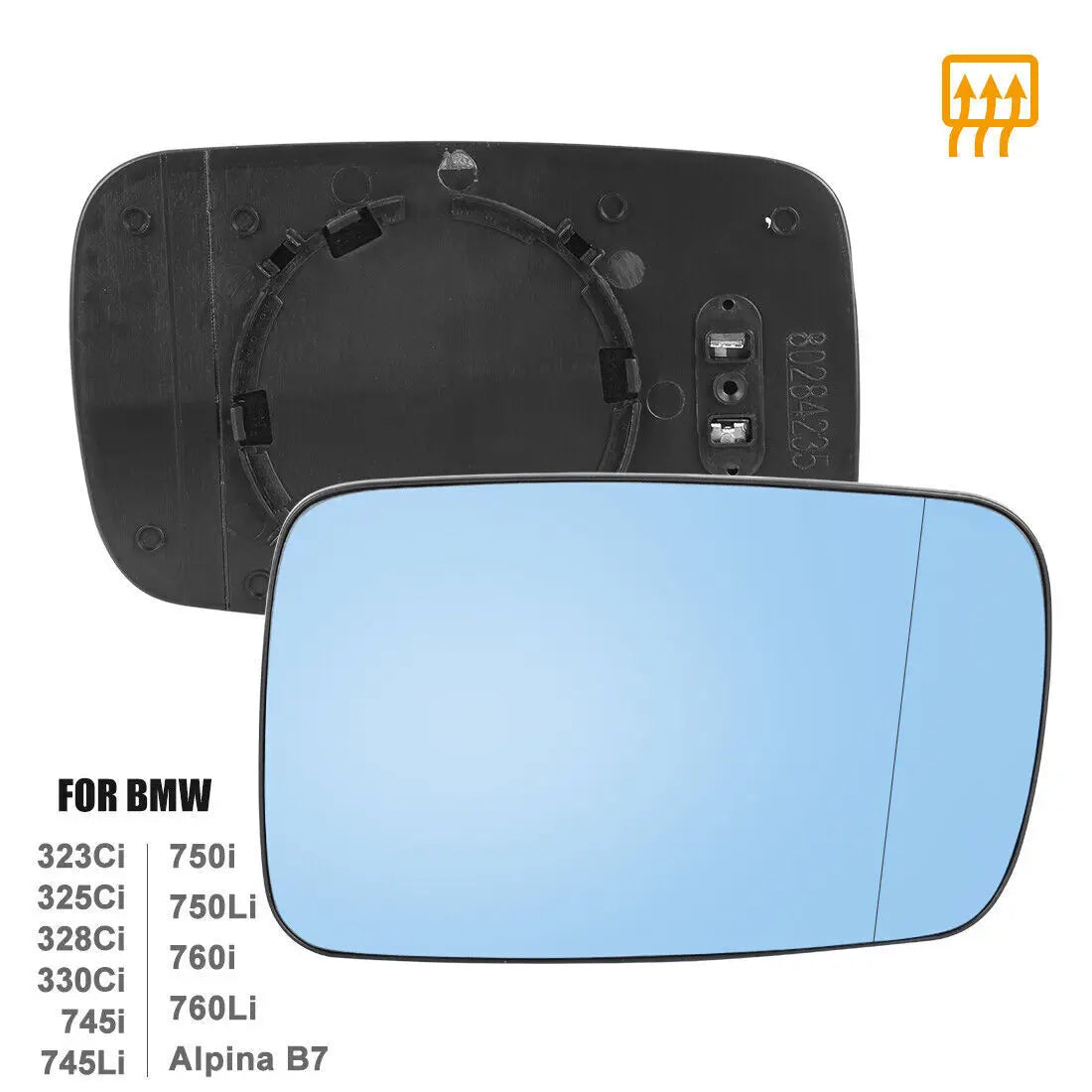 For BMW E46 3-Series 1999-2006 E65 E66 E67 7-Series 2001-2008 Left Right Rear View Lens Split Mirror Heated Glass Rearview Lens Quake