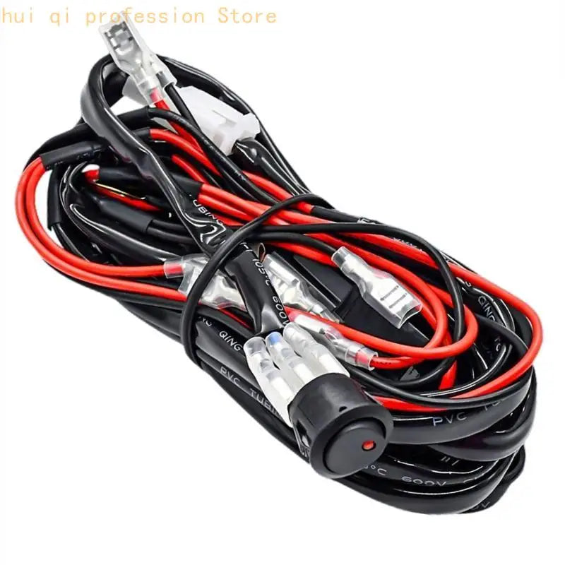ATV Motorcycle Cable Wire Harness Switch LED Lamp Spotlights Headlamp On-Off Compatible For Car Boat Truck H8WE Quake