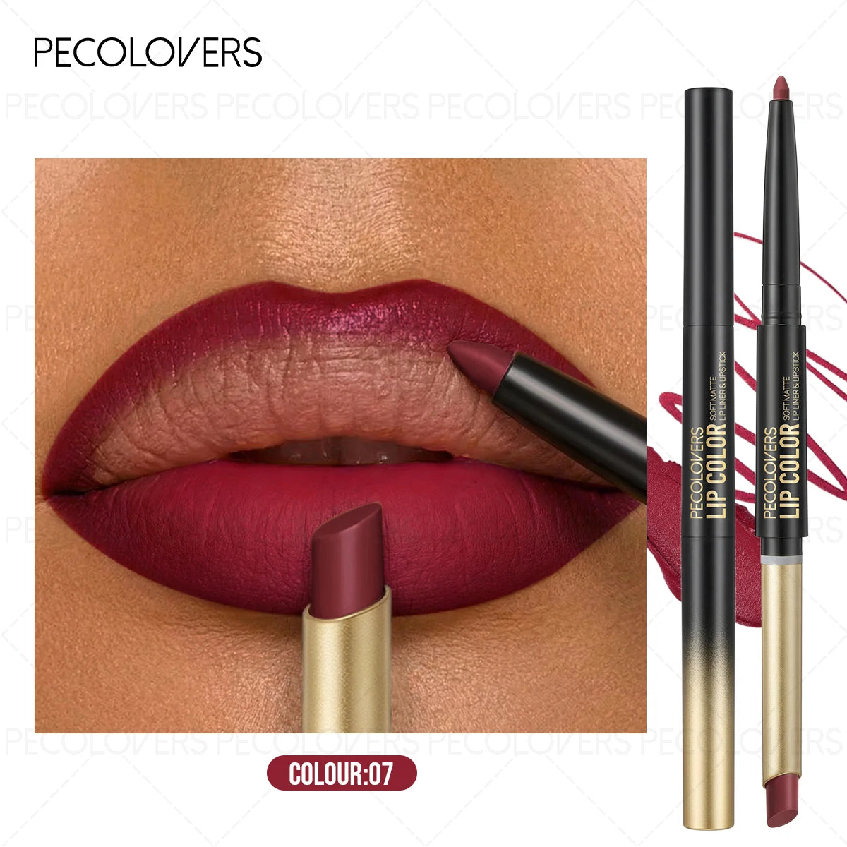 1PC Lip Liner, Multiple Colors To Choose From, Full and Charming Lips, Contouring Lips, Lip Cosmetics Quake 07