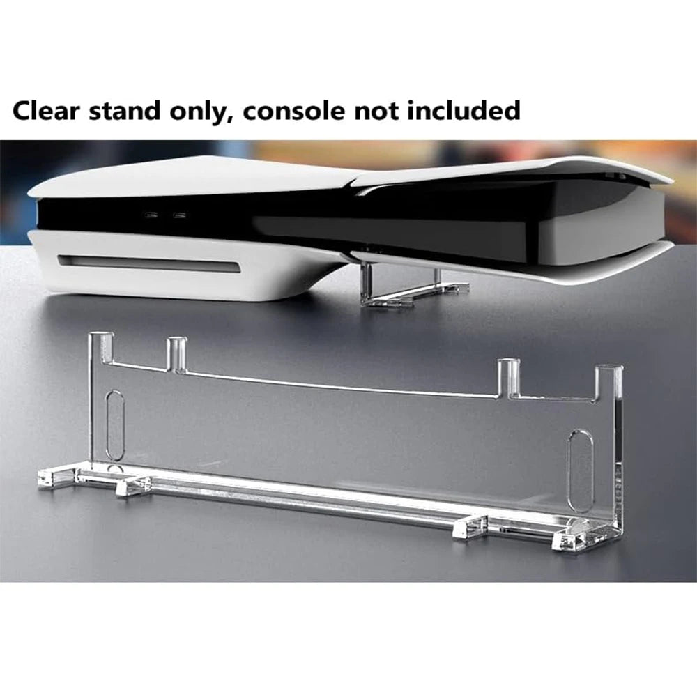 Stand for PS5 Slim, Cooling Feet, Horizontal Placement Bracket Holder for PS5 Slim Console Flat Stand Compatible with PS5 Slim H Quake