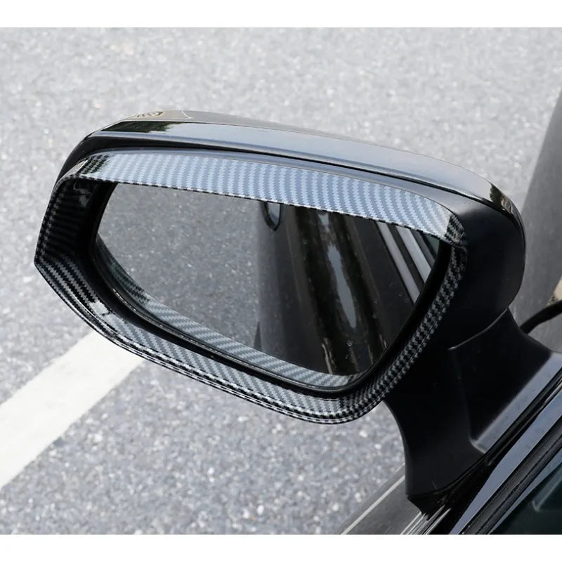 For Mitsubishi Outlander 2022-2024 2x Car Sticker ABS Exterior Side Mirror Rain Eyebrow Frame Trim Decorative Accessories Parts Quake