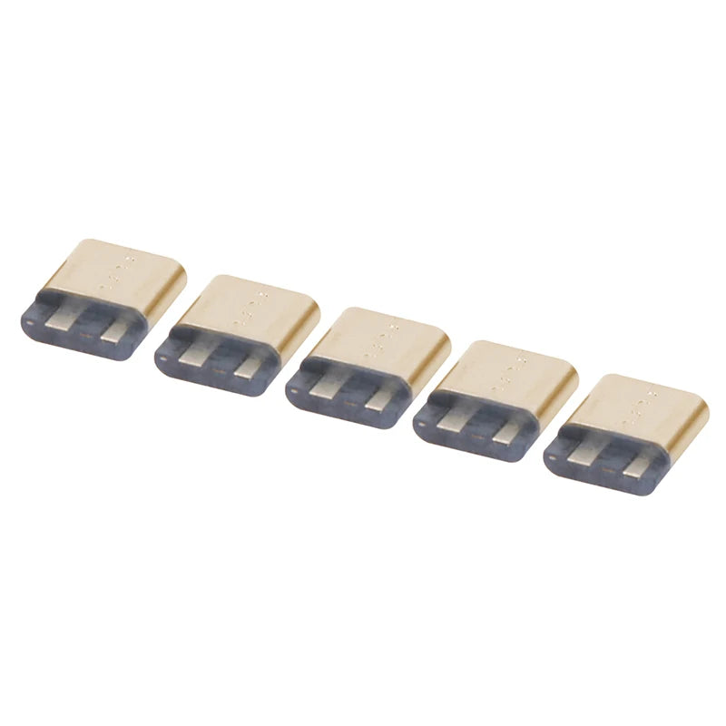 5/20Pcs Type-C 3.1 USB Jack 2Pin Welding Wire Female Connector Straight For Mobile Phone Charging Port Charging Socket Interface Quake 5PCS