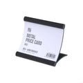 Professional Aluminum Alloy Name Card Holders Desktop Card Display Nameplate Stand Perfect For Meetings And Promotions K1KF Quake Black CN