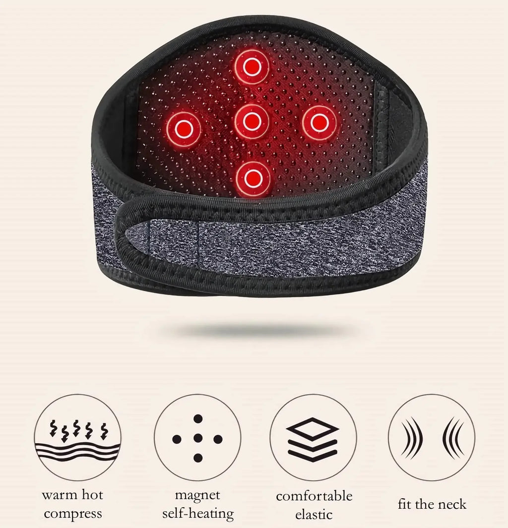 Neck Massage Machine Self-heating Neck Belt Neck Protection Spontaneous Heating Belt Warmth Hot Compress Cervical Massager Quake