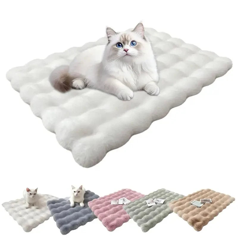 Warm Plush Pet Bed for Cats Dogs Thick Soft Sleeping Mat Universal All Seasons Autumn Winter Pet Pad Quake
