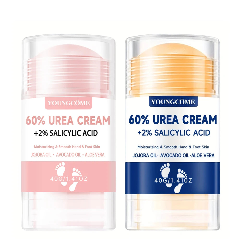 2Pcs 60% Urea Foot Cream Deeply Moisturizes, Soothes And Rejuvenates Tired Feet For Ultimate Comfort, Suitable For All Skin Type Quake