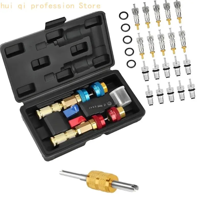 Automotive Air Conditioning Service Tool with Metal Grip Control for R134a Manual Maintenance, Repair Use, and Garage Work H8WE Quake