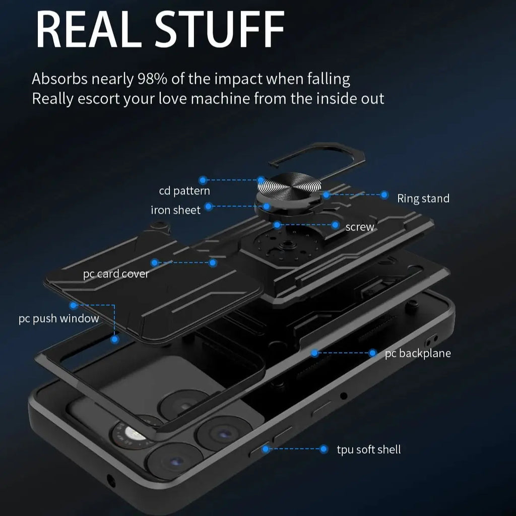 2-in-1 Card Case +Stand Phone Case For Motorola EDGE70 5G Shock-Proof Rear Cover Protective Phone Case Quake
