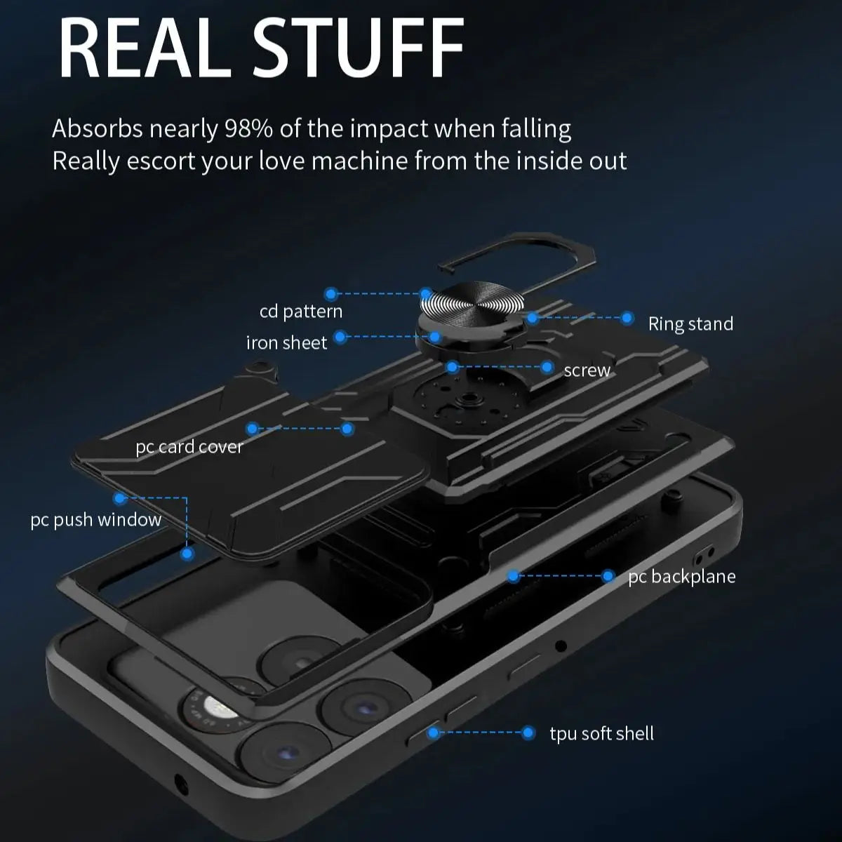 2-in-1 Card Case +Stand Phone Case For Motorola EDGE70 5G Shock-Proof Rear Cover Protective Phone Case Quake
