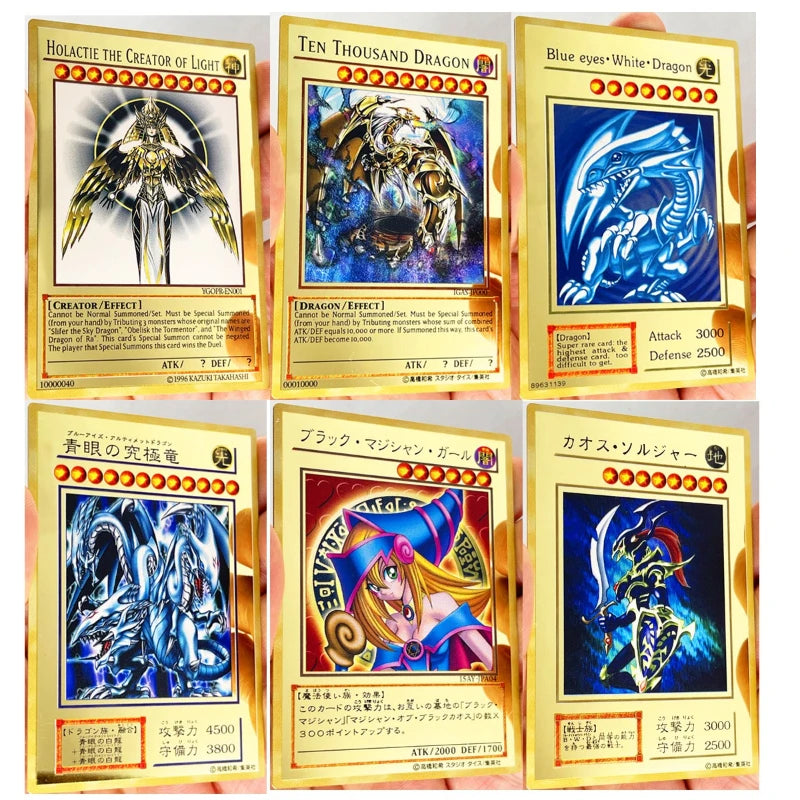Yu-Gi-Oh TCG 25th Anniversary God Cards Blue-Eyes Japanese Version English Version Obelisk Slifer Anime Collection Homemade DIY Quake