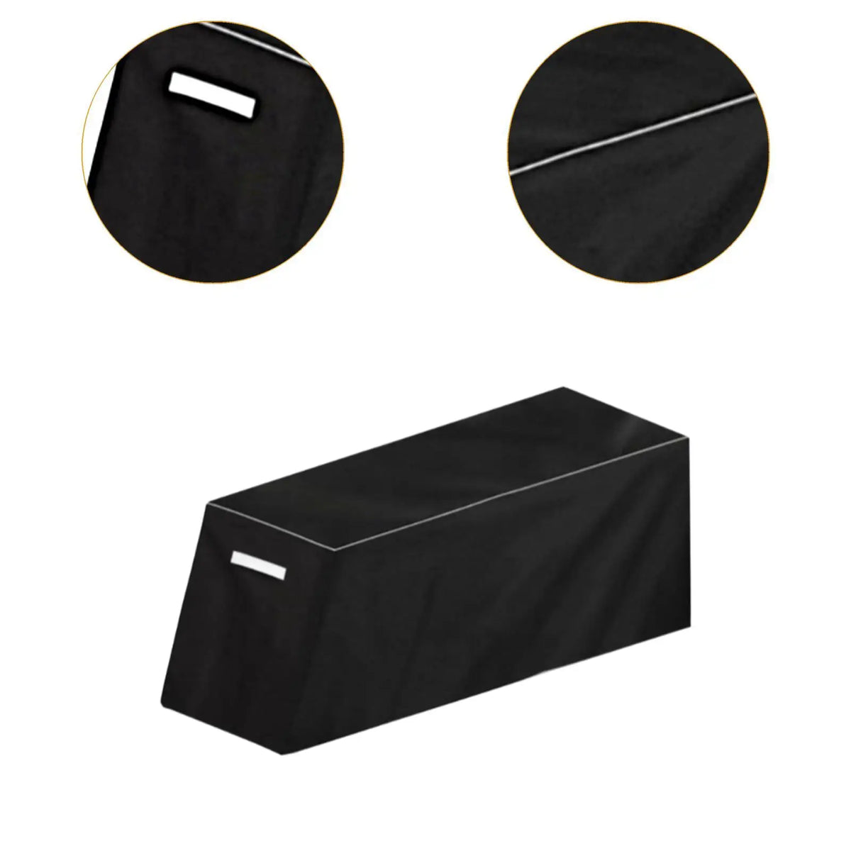 Outdoor Furniture Cover with Drawstring, Dustproof Bench Cover, Sun Protector Outside Furniture with Drawstring Quake