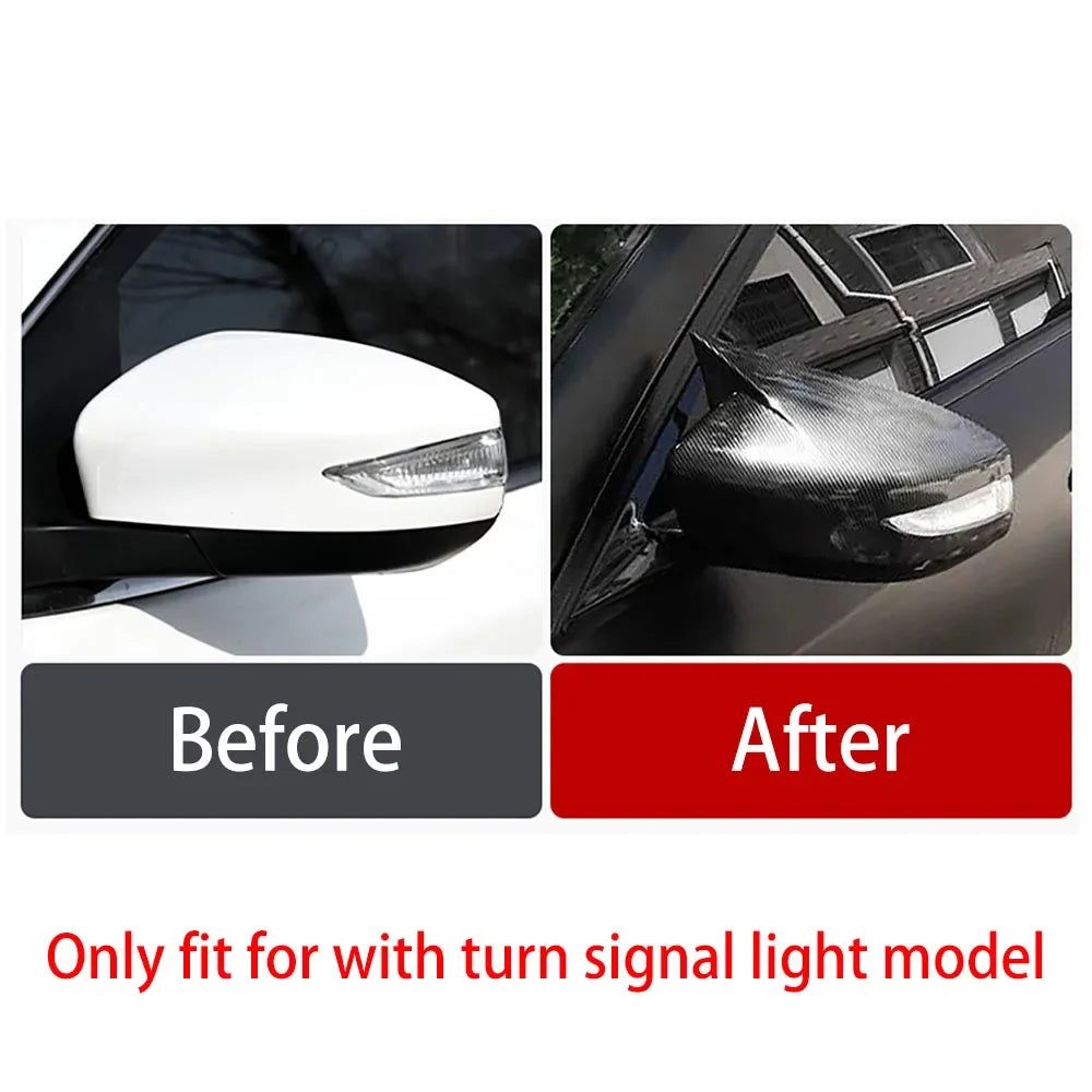 For NISSAN Altima 2013-2018 Sentra/Sylphy 2016-2019 Mirror Cover Rearview Side Mirror Cover Wing Cap Exterior Rear View Trim Quake