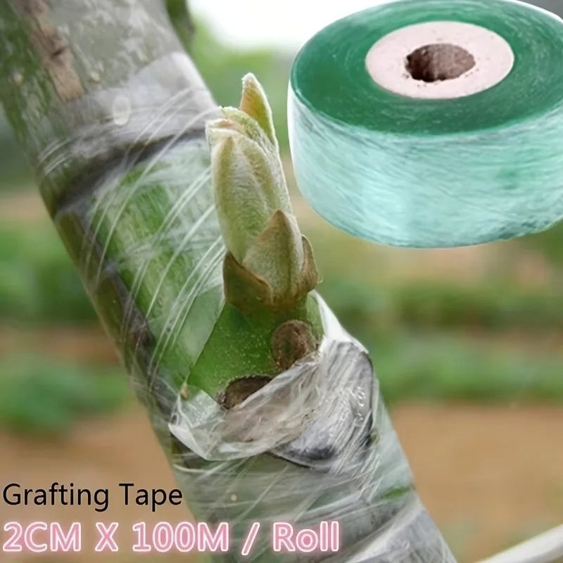 Self-adhesive PE Grafting Tape Film Stretchable Garden Tree Plants Seedlings Vine Tomato Grafting Accessories Quake
