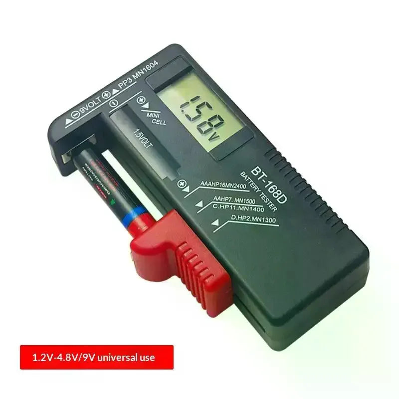 BT-168 PRO Digital Battery Tester Checkered Load Analyzer Display Check AAA AA Button Cell Lithium Capacity Universal Test Quake