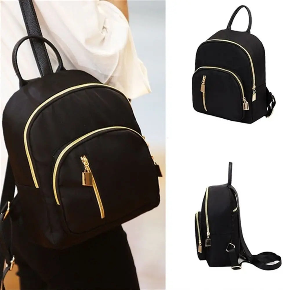 Travel Women's Multi-Function Girl Purse Shoulder Bag Mini Backpack Oxford Daypack Quake