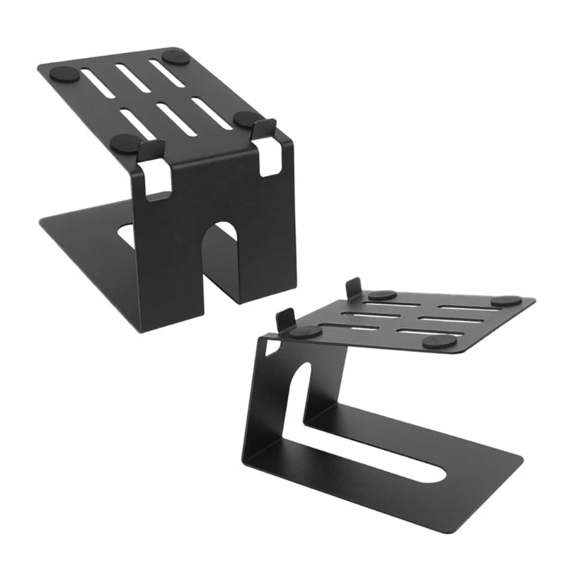 Metal Speaker Stand Thickened Base Plate Advanced Vibration Control MultiFunctional Desktop Organizers Heat Ventilation K1KF Quake