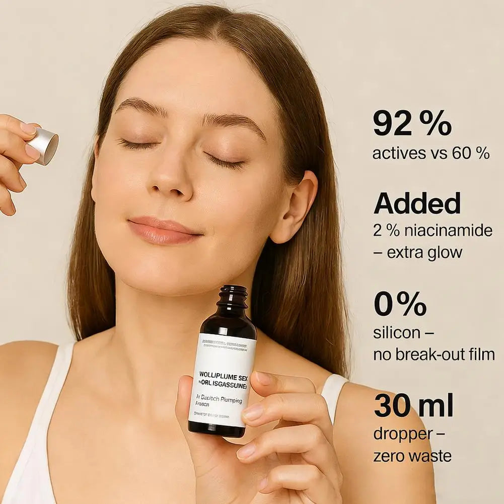 1/2PCS Volufiline Serum, Volufiline 92% + Pal-Isoleucine 1% Plumping Serum with Niacinamide Skin Radiance Boosting Facial Care Quake