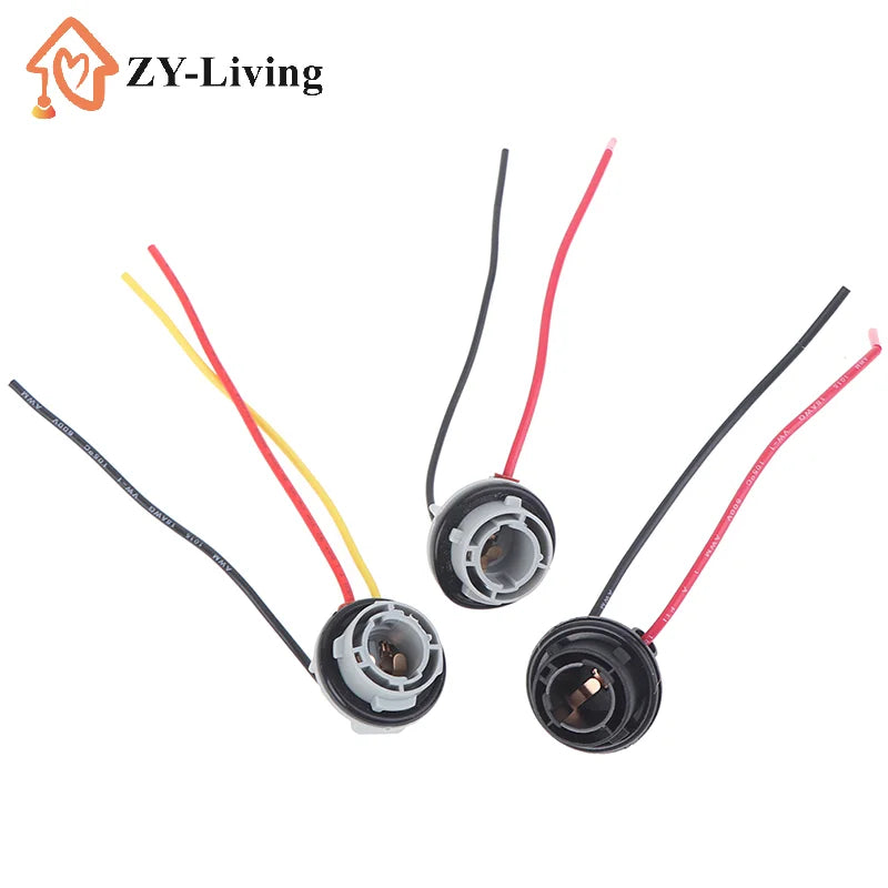 2Pcs 1156 1157 Bulb Socket BAY15D Lamp Holder P21/5W Adapter Base Connector Quake