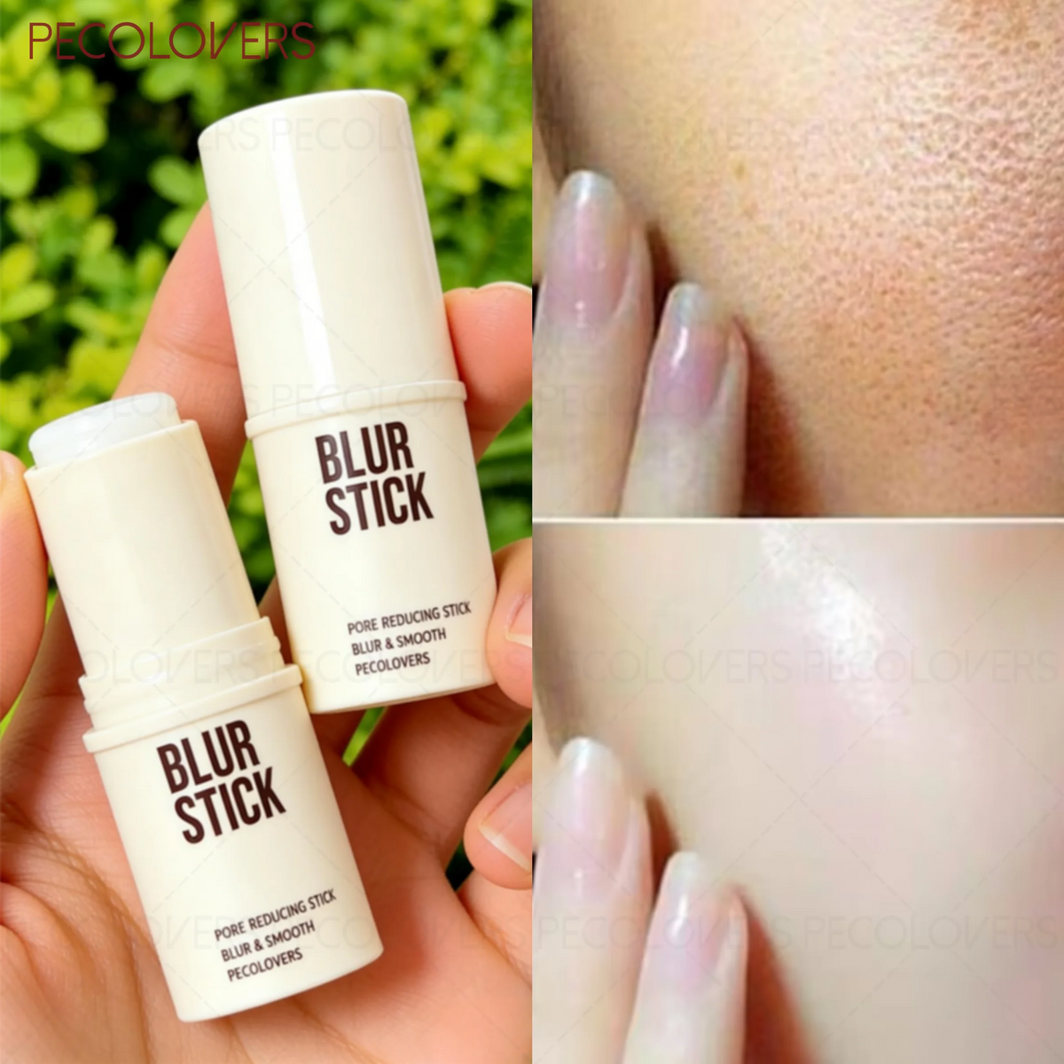 Twist-Up Pore Minimizer Stick, Hydrating for Dry Skin, Instant Invisibility Flawless Base Makeup, Portable, No-Makeup Look Quake