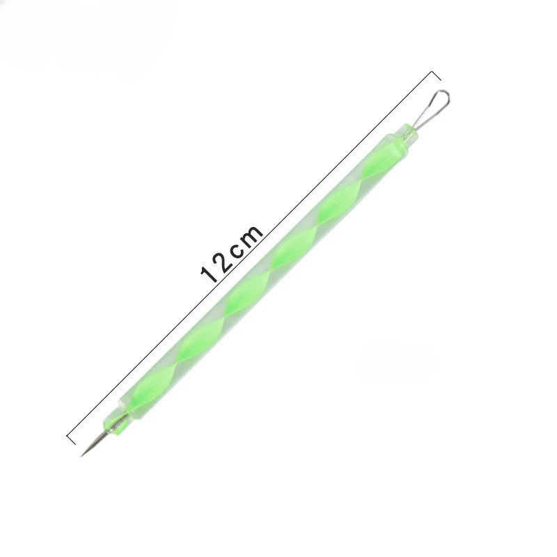 vvocci Double-headed Rotating Comedone Extractor Acne Needle Portable Colorful Blackhead Extractor 1pcs Quake M520 1pcs Green