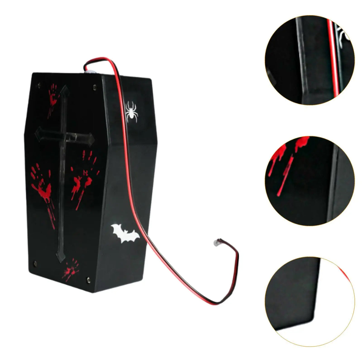 Halloween Sound Sensor with Paper Stickers Tricky Garden Scream Box Speaker Quake