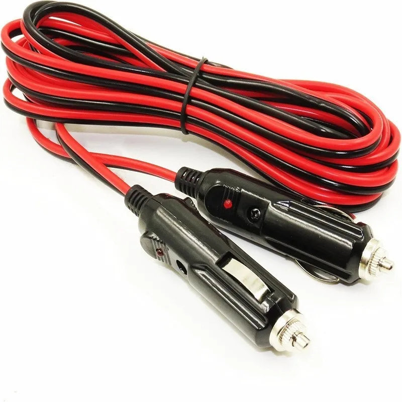 12AWG Pure Copper Cigarette Lighter Cable Multi-Connector Socket Extension Cord with Switch for Automotive Power Conversion Quake