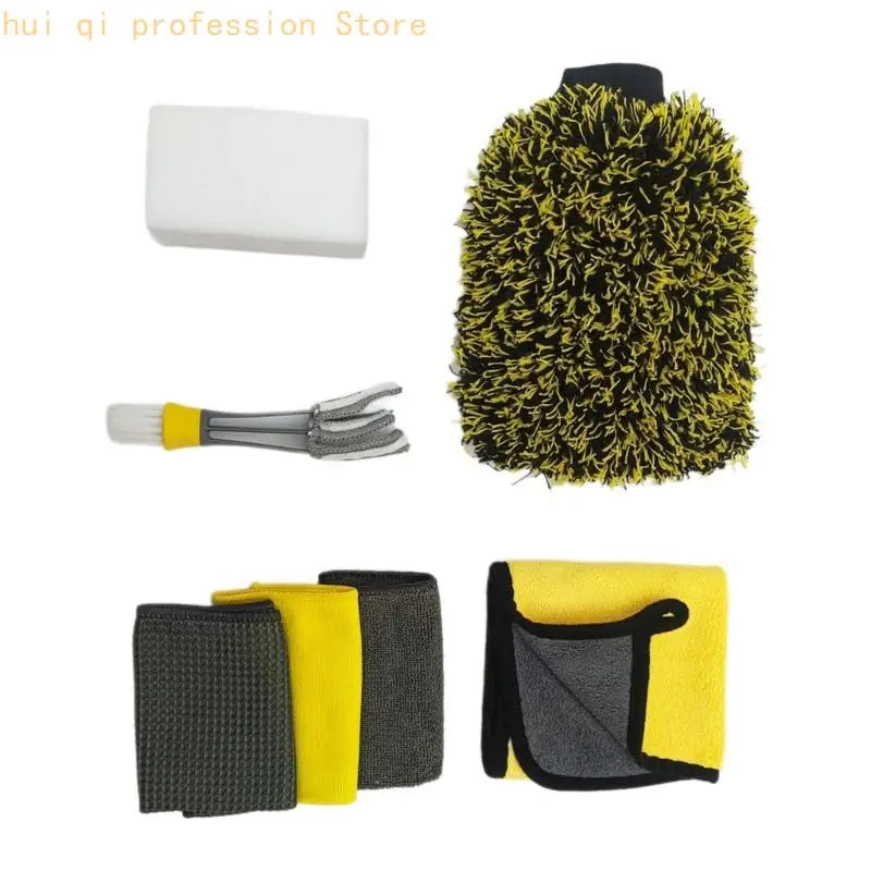 Gentle Car Cleaning with Varied Texture Microfiber Cleaning Pieces H8WE Quake
