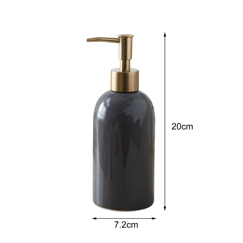 Travel Hand Liquid Pump Bottle Bedroom Replacement Ceramic Soap Dispenser for Makeup Quake