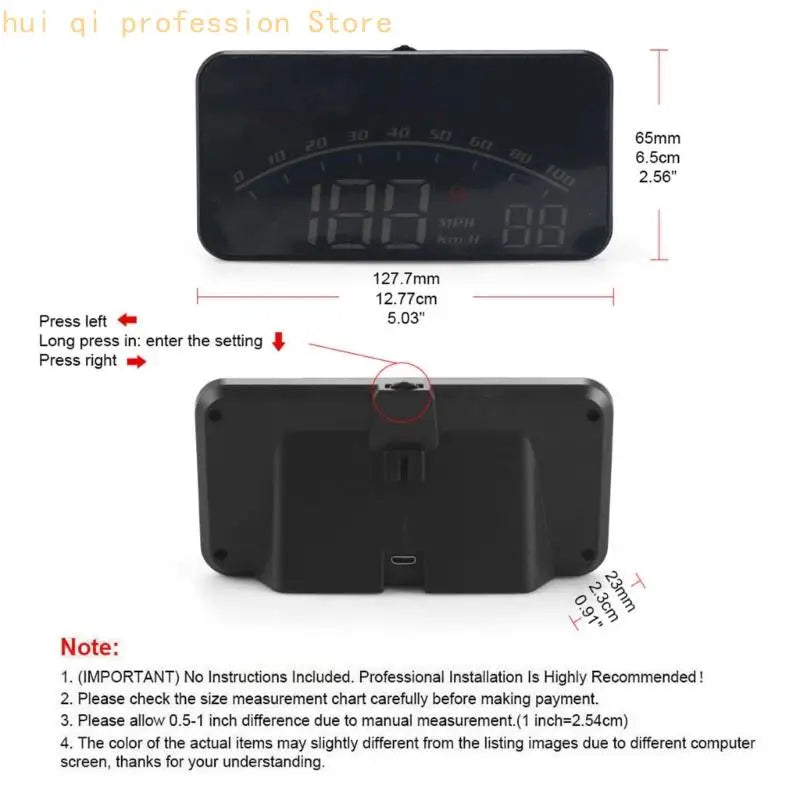 Digital Driving Data Display for Quake