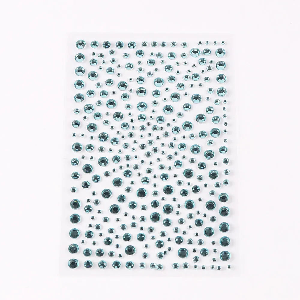 Waterproof Rhinestone Crystal Tattoo Stickers – Face & Body