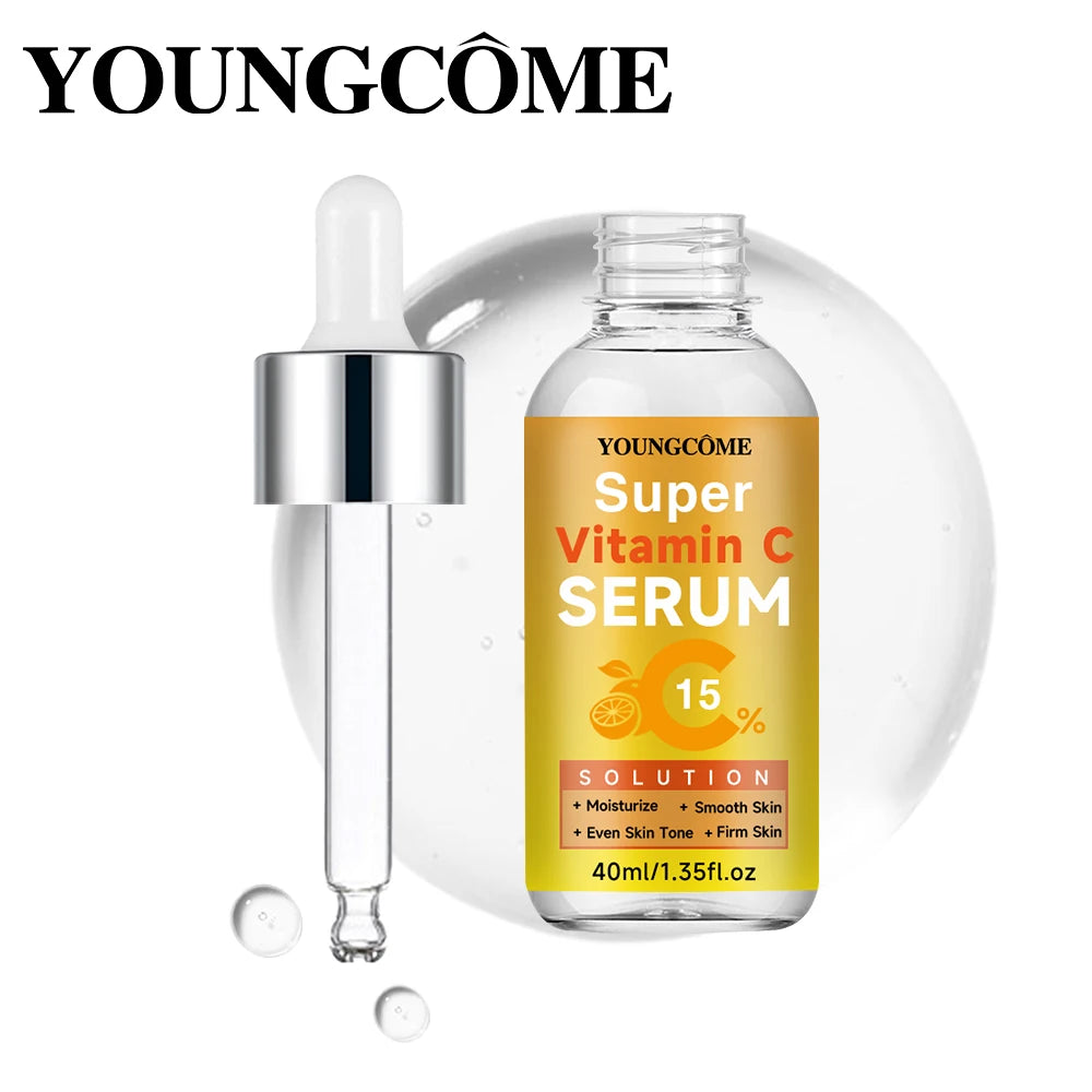 Vitamin C Whitening Serum Remove Freckles Dark Spots Face Essence Fade Melanin Brighten Repair Dull Skin Care Quake