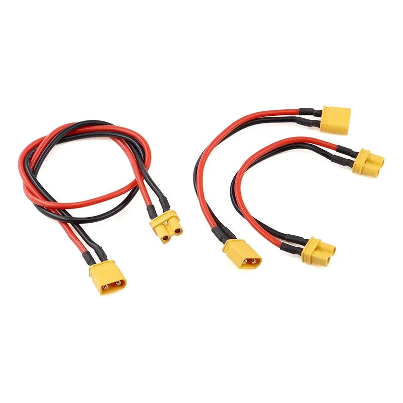 Yellow/Black XT30 to XT30/JST Connector Adapter Male/Female Plug for RC Quadcopter CineLog Drone Part 14AWG Silicone Wire Cable Quake