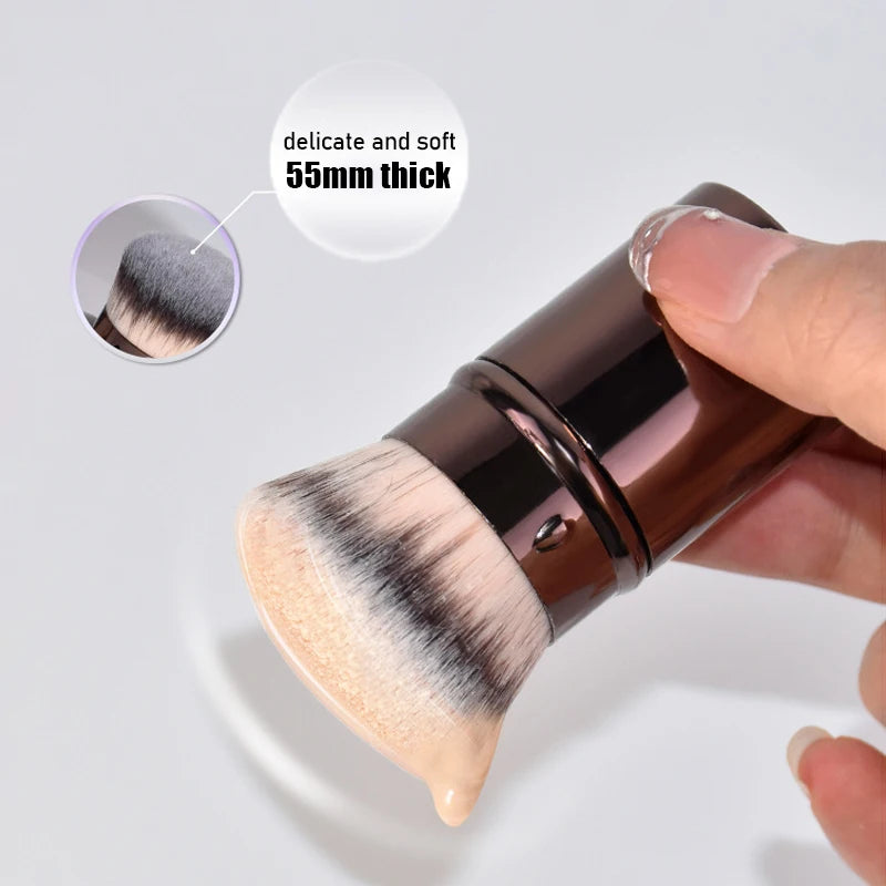 Retractable Makeup Brush Face Blush Brush Kabuki Foundation Loose Powder Brushs Multi-function Soft Portable Travel Makeup Tools Quake