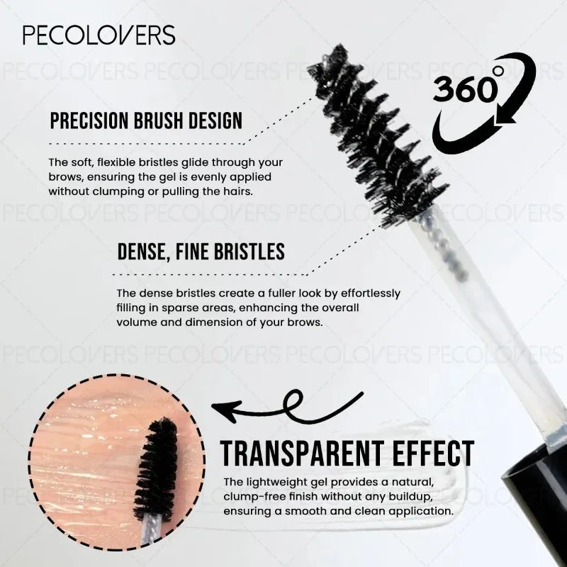 1PC Transparent Eyebrow Gel with Black Cap, Eyebrow Shaping, Suitable for Festivals and Date Makeup, Eyebrow Cosmetics Quake