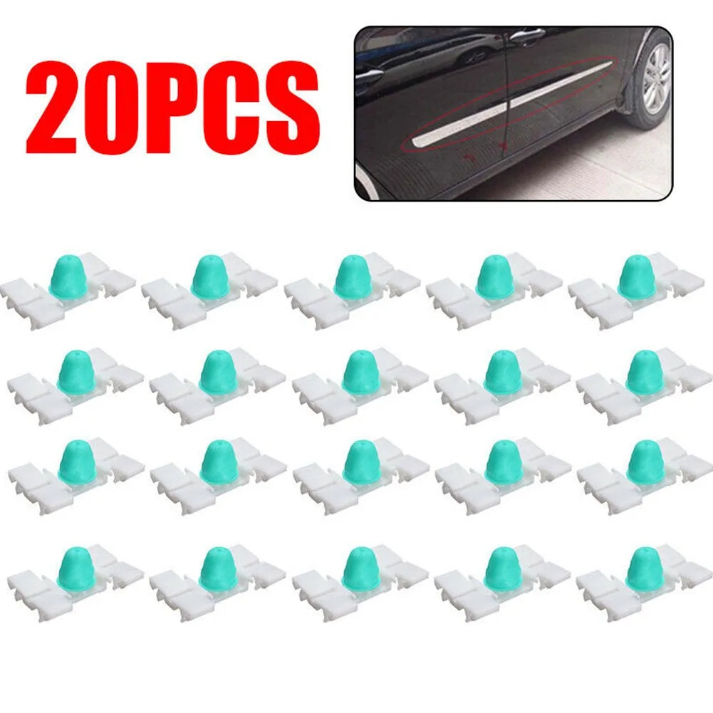 20 PCS Door Moulding Trim Clip Compatible with For BMW E36 E46 325 328 323 330 Moulding Fastener Retaining Clips Quake