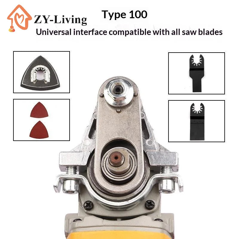 100/115/125 Type Angle Grinder Modification Kit With Saw Blades Sanding Discs Installation Tools For DIY Woodworking Cutting Quake