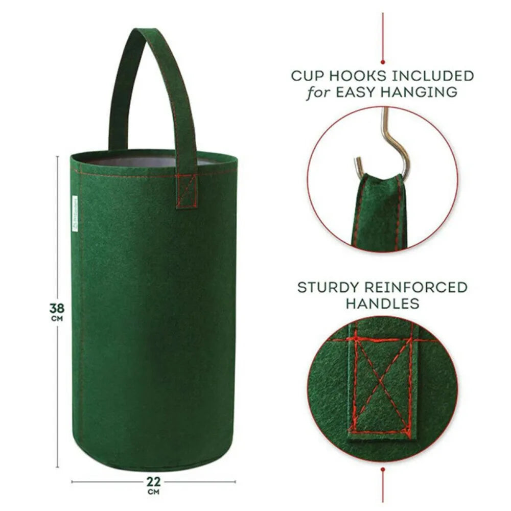 Plant Felt Hanging Tomato Grow Bag Plant Pot Upside Down Planter Multi-Function Quake