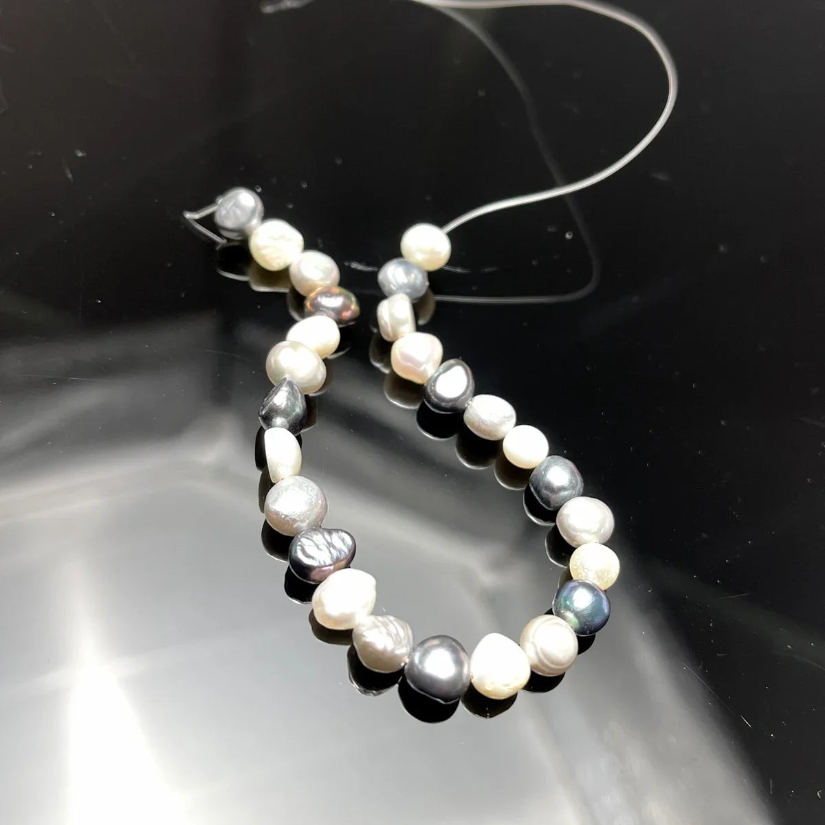 Natural Freshwater Pearl Irregular Colorful Pearl 7-8mm For Jewelry Making DIY Necklace Earrings Bracelet Accessory Length 18cm Quake