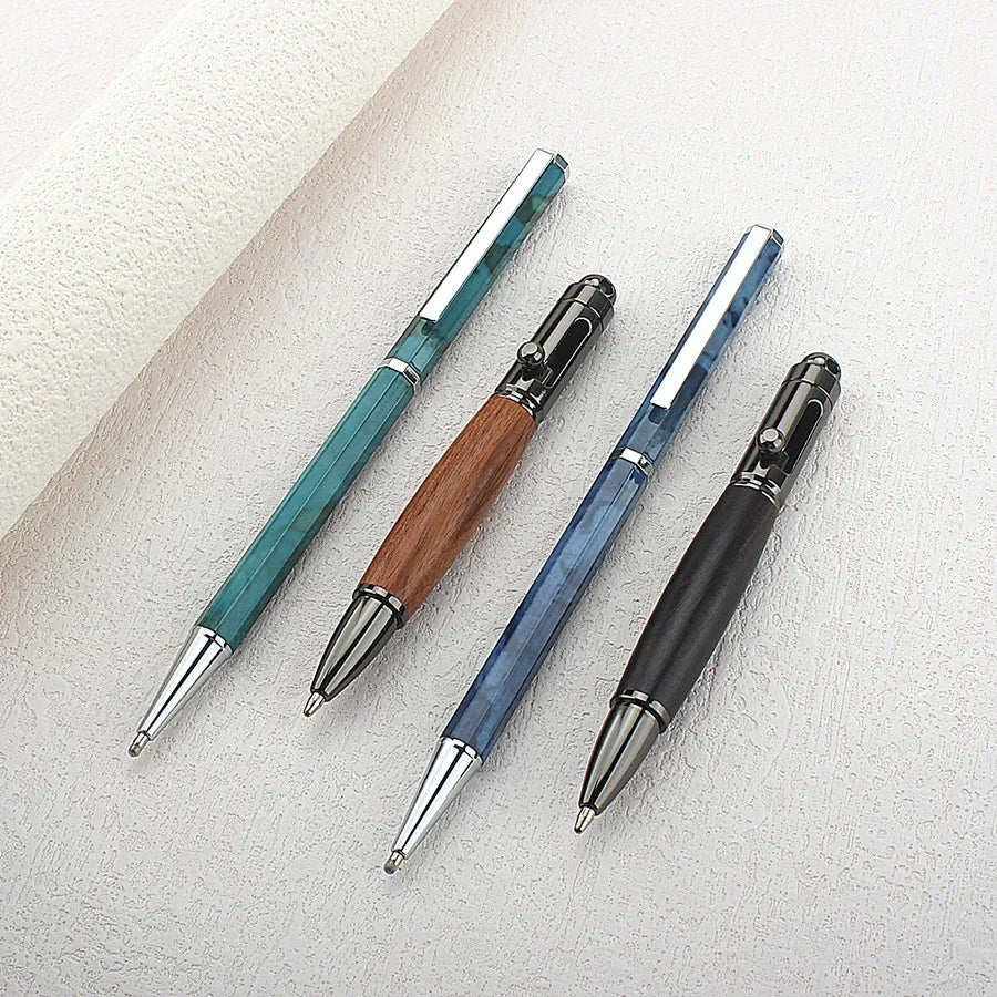 Premium Octagonal shape Metal Ballpoint Pen blue Ink Office Business Writing Ballpoint Pen School Student Stationery Gifts Quake
