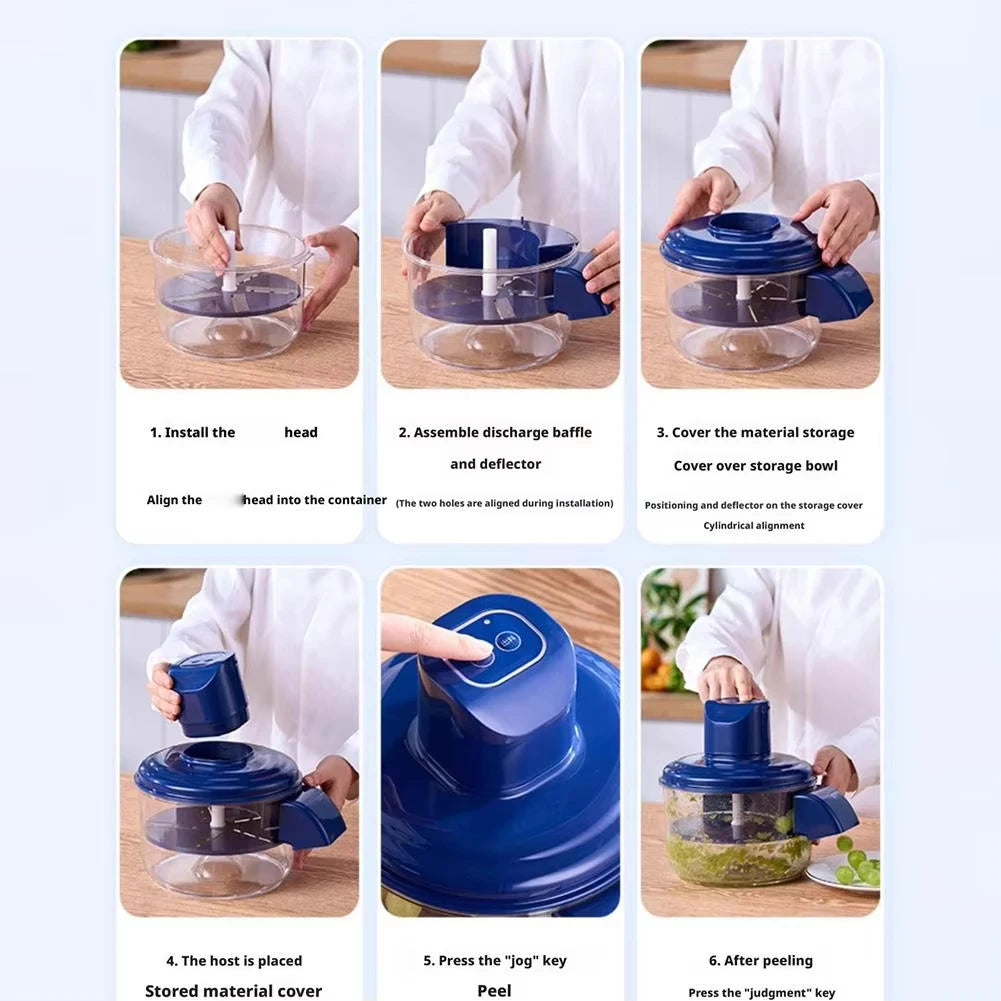 Rechargeable Fruit Peeler Automatic Electric Grape Peeler Machine for Grapes Cherry Tomatoes Garlic Rechargeable Brushless Motor Quake