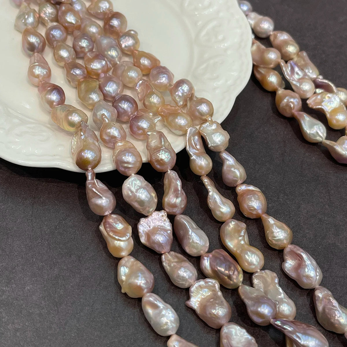 Rainbow Baroque Pearl Natural Freshwater Pearl 13x18mm For Jewelry Making DIY Necklace Bracelet Earrings Accessory Quake