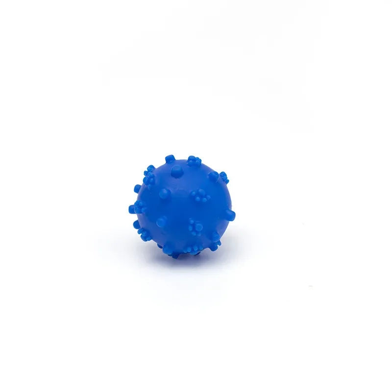Funny Dog Toy with Voice Feature Pet Toy with Sound Generator Durable Thorn Ball Dog Chew Toys for Aggressive Chewers Large Quake Blue G2370D
