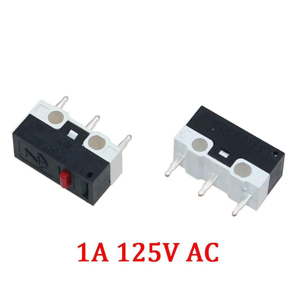 3 Pins 1A/5A 125V/250V Mini Micro Limit Switch Terminals SPDT Roller Arc lever Snap Action Push Micro Mouse switches C NO NC Quake B 1PCS