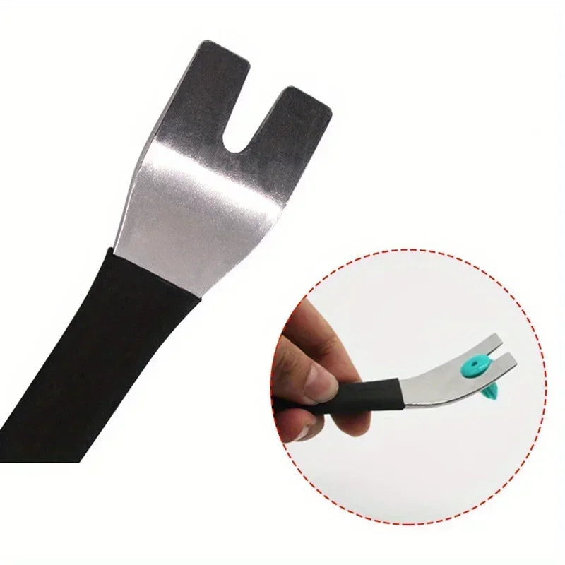 vvocci Stainless Steel Car Audio Panel Removal Tool – Pry Clip & Rocker Bar for Interior Trim Disassembly Quake