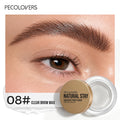 1Pc Creamy Solid Brow Styling Wax Natural Fluffy Brow Gel Smudge Proof Long Lasting Hold Buildable Tint Eyebrow Makeup for Daily Quake 08