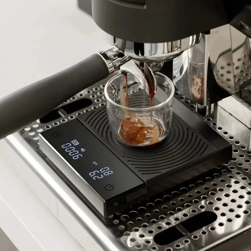 TIMEMORE Black Mirror Basic2 Plus Up Digital Coffee Food Kitchen Scale With Time USB Light Weight Mini Digital Scale Quake