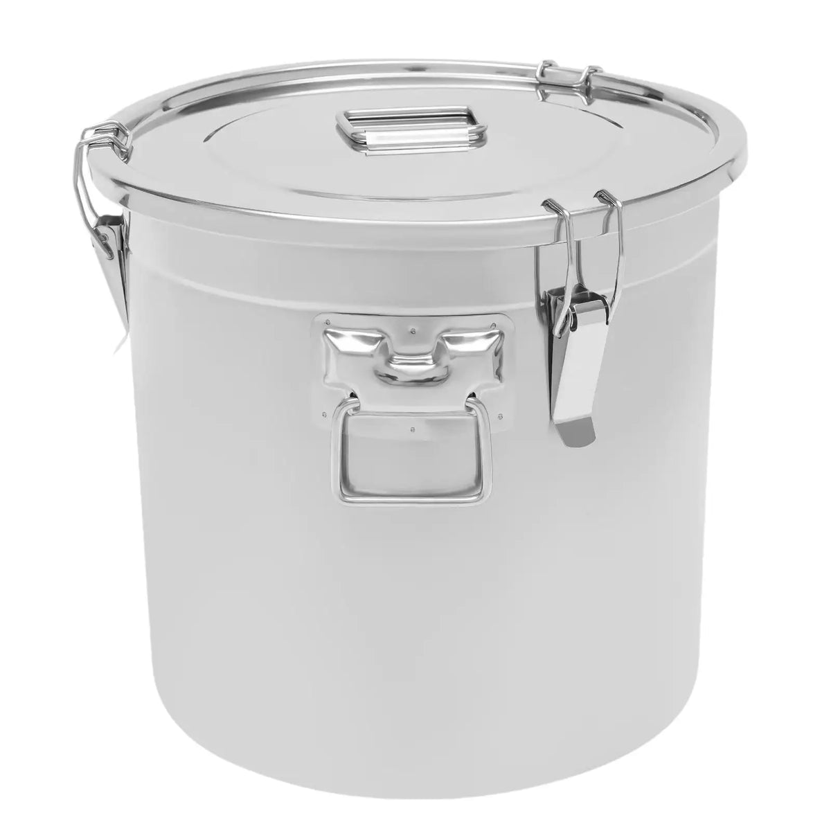 Stainless Steel Bucket Milk Bucket Can Large Capacity Storage Storager Bucket Kitchen Storage Jar Oil Food Bean Flour Sugar Quake