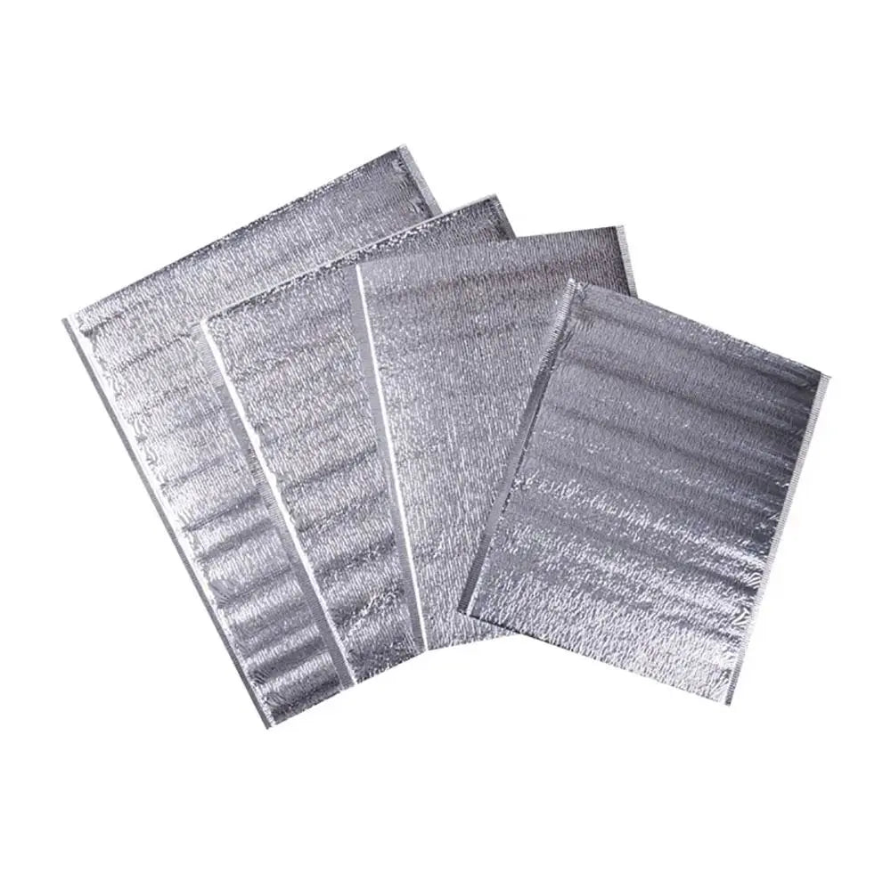 50Pcs/Pack Ice Cold Warm Aluminum Foil Bag Delivery Carrier Food Thermal Insulation Bag Drink Storage Packing Cooler Bag Quake